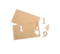 Lot de 20 chiffres en carton à décorer, hauteur 40mm