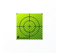 Lot de 20 cibles réfléchissantes autocollantes de 40 mm - plaque cible, comme surveillance du bâtiment ou test de déviation sur le chantier pour toutes les surfaces lisses (40 mm, vert2)