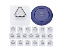 Lot de 20 cintres muraux invisibles 57 mm sans dommage pour invisible | Pour une transparence cristalline, se marie avec n'importe quel mur, maintient les plaques en toute sécurité
