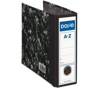 LOT de 20 Classeurs marbrés Dohe - 300x250 mm - Carton doublé de papier imprimé - Coins en métal - Oeillet et levier de la plus haute qualité - Couleur noire G