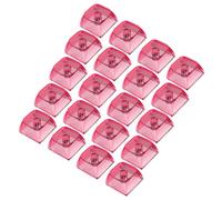 Lot de 20 claviers de jeu XDA Hauteur 1U 1 X Transparent Couche de cristal Blanks touches rétroéclairées pour claviers mécaniques Transparent