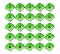 Lot de 20 claviers de jeu XDA Hauteur 1U 1 X Transparent Couche de cristal Blanks touches rétroéclairées pour claviers mécaniques Transparent