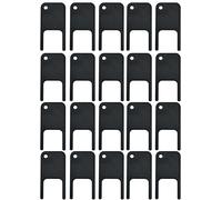 Lot de 20 clés de rechange/de rechange pour distributeurs de papier toilette et essuie-mains Jofel C Fold (double griffe, noir)