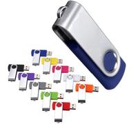 Lot de 20 clés en métal USB 2.0 pour clé USB, 8 Go, 32 Go 20 PACK - 4GB multicolore