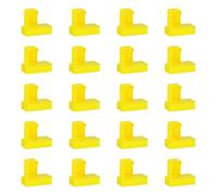 Lot de 20 clips d'alignement mural précis pour nivellement d'angle et positionnement des bords en polypropylène