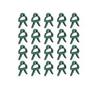 Lot de 20 clips d'attache pour plantes, supports, tuteurs, pince pour arbustes, potagers - Petite taille -