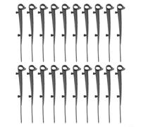 Lot de 20 clips de brosse de gouttière pour la rétention des feuilles, supports de fixation en plastique de 150 mm pour sécuriser les brosses en place, idéal pour les toits et les zones de vent fort