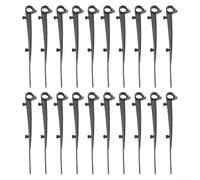 Lot de 20 clips de brosse de gouttière, pour support de brosse de protection des feuilles, outil de nettoyage sécurisé de gouttière, clips en plastique de 150 mm, pour maintenir les brosses en place