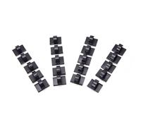 Lot De 20 Clips De Câbles Adhésifs Noirs Pour Voiture, Enrouleur De Câble, Support De Fixation De Cravate, Organisateur De Bureau, Pinces Murales