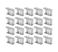 Lot de 20 clips de drainage de l'eau en alliage d'aluminium pour panneau solaire, boucle de retrait de boue pour module photovoltaïque avec guide d'eau efficace, ajustement sûr pour les tailles de