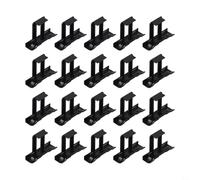 Lot de 20 clips de drainage de l'eau pour panneau solaire, clips de nettoyage pour module PV pour retrait automatique de la boue, supports en plastique anti-âge compatibles avec les cadres de 30 mm