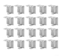 Lot de 20 clips de drainage photovoltaïque en aluminium pour systèmes de montage de panneaux solaires - Contrôle du débit d'eau avec ajustement sécurisé - Compatible avec Pv Mo (30 mm)