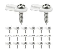 Lot de 20 clips de fixation amovibles pour fenêtre | Clips de support d'écran de fenêtre pour maison, dortoir, hôtel, chambre à coucher, salle de bain