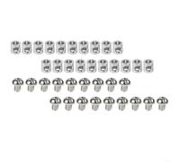 Lot de 20 clips de fixation de câbles en acier pour la gestion industrielle des câbles dans les entrepôts, la logistique et les installations de production (vis cruciforme B)