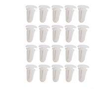 Lot de 20 clips de fixation de seuil de portière en plastique pour BMW E30, E36, E38, E39 (325xi, 525i, 750i) - Convient pour tige de 8 mm, se clipse dans un trou de 14 mm, pièce d'origine