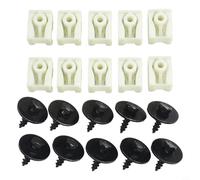 Lot de 20 clips de garde-boue avec boulons hexagonaux, fixations en C en plastique pour doublure d'arche de roue avant et arrière, fixations de pare-chocs de dessous de caisse, matériel de moulage