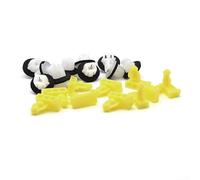 Lot de 20 clips de garniture d'arche de roue avec fixations blanches et jaunes pour Nissan T31 2007-2014, Juke 2011-2017, Murano 2015-2018