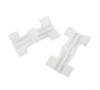 Lot de 20 clips de garniture de jupe latérale de porte extérieure avec bottes en caoutchouc, fixation de rechange en plastique pour réparation de panneaux de carrosserie, blanc et vert