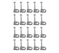 Lot de 20 clips de gestion de câbles pour Starlink avec vis - Support de câble sécurisé pour installation murale de toit de jardin