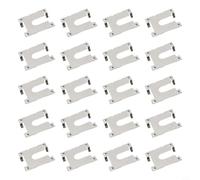 Lot de 20 clips de mise à la terre en acier inoxydable pour panneaux solaires PV, connexion électrique sécurisée pour sol photovoltaïque, abri de jardin et