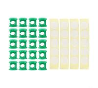 Lot de 20 clips de support pour plantes, n'endommagent pas les murs, parfaits pour organiser les vignes grimpantes pour l'intérieur et l'extérieur (20 pièces)