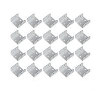 Lot de 20 clips galvanisés pour panneau de clôture - 32 mm et 50 mm - Pour une fixation fiable de treillis et de poteaux en bois - Matériel extérieur résistant à la rouille (32)