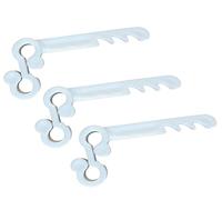 Lot de 20 clips pour brosse de gouttière Blanc