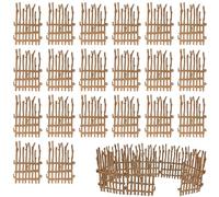 Lot de 20 clôtures pour chevaux, jouets d'étable, 7 x 10,3 cm, clôtures miniatures, scènes de ferme créatives pour enfants de 3 à 8 ans, jeu interactif parent-enfant, décoration DIY