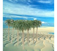 Lot de 20 cocotiers en plastique pour paysage réaliste de diorama, idéal pour les projets de construction de maquettes et de paysages