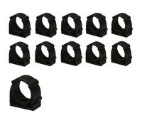 Lot de 20 colliers de serrage à dégagement rapide Ø20 mm - Noir - Colliers de serrage verrouillables avec charnière simple - Support de tuyau jusqu'à 95 °C (203 °F) - Clips de tuyauterie pour tubes et