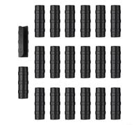Lot de 20 colliers de serrage pour film de serre et filet de couverture de rangée, clips pour tuyaux de diamètre 19 à 33 mm, fabriqués en plastique ABS + PC (25 mm)