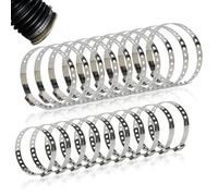 Lot de 20 colliers de serrage pour joints homocinétiques, colliers de serrage métalliques réglables pour soufflets de joint homocinétique, 10 grands et 10 petits colliers pour la plupart des voitures