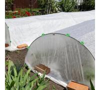 Lot de 20 colliers de serrage pour tiges de 11 mm, accessoires de fixation de film plastique pour le jardinage, les cadres froids et les couvertures de rangée (30 pièces)