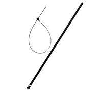 Lot de 20 colliers réutilisables 7,6x 250mm - Noir - Zenitech