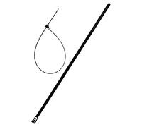 Lot de 20 colliers réutilisables 7,6x 370mm - Noir - Zenitech