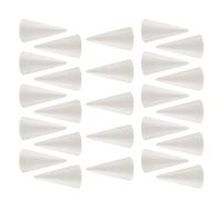 Lot de 20 cônes en mousse de polystyrène pour travaux manuels, 10,2 x 5,1 cm en forme de cône en mousse de polystyrène pour sapin de Noël, décoration de gâteau, arrangement floral