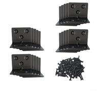 Lot de 20 connecteurs à angle de 90 degrés en acier inoxydable pour projets de travail du bois, assemblage de meubles et applications de construction