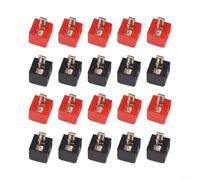 Lot de 20 connecteurs audio DIN à 2 broches en plastique - Taille compacte