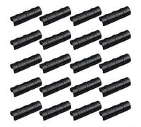 Lot de 20 connecteurs de serrage pour cadre de serre et film pour tuyaux de 19 à 33 mm, noir, matériau ABS + PC, résistant à la rouille, résistant aux hautes et basses (22 mm)
