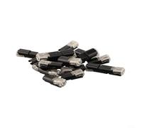 Lot de 20 connecteurs électriques à bouton-poussoir avec boucle de verrouillage, connecteurs électriques réutilisables à double fil pour applications basse/haute tension, matériau ABS, 21,7 x 9,5 x 6