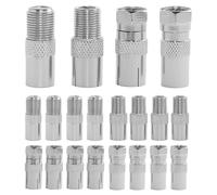 Lot de 20 connecteurs F - Fiche d'antenne et câble coaxial - Connecteur satellite - Câble coaxial - 2 m - Adaptateur de prise multimédia pour Vodafone 2 à 3