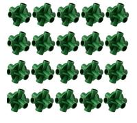 Lot de 20 connecteurs flexibles en forme de boule de bambou pour cages à fruits, cadres de filet et tunnels de jardin, support de plantes en plastique solide pour parterres et parterres surélevées