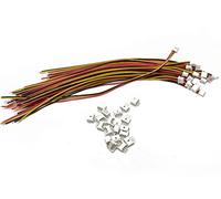 Lot de 20 connecteurs micro JST MX 1,25 mm 3 broches 1,25 mm femelle et mâle pour circuit imprimé avec câble de 150 mm