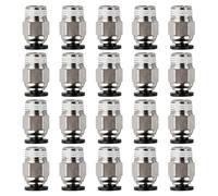 Lot de 20 connecteurs PC4-M10 PC4-M10 - Raccord pneumatique droit PC4-M10 - Connecteur pneumatique PC4-M10 - Connecteur pneumatique droit pour imprimante 3D - Raccord rapide - Filetage M10
