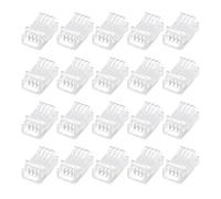 Lot de 20 connecteurs pour bandes lumineuses LED avec clip en cristal