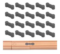 Lot de 20 Connecteurs Universels pour Rails en Bois-Accessoires de Connexion pour Circuit Train en Bois-Connecteurs Compatibles avec Rails Brio et Autres-Adaptateurs Universels pour Jeux de Train Bois