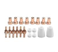 Lot de 20 consommables de découpe plasma pour PT31 avec buses, électrodes et tasses de protection pour un fonctionnement efficace