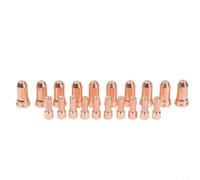 Lot de 20 consommables pour coupe-plasma - Embout de buse d'électrode de 0,4 mm pour torche de coupe PT100 IPT-100 - Accessoires pour découpe plasma, embouts de torche de coupe en métal compatibles