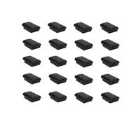 Lot de 20 coques de protection pour batterie pour manette sans fil Noir