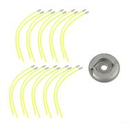 Lot de 20 cordes de tonte avec tête en aluminium pour débroussailleuse adaptée aux besoins de coupe de brosse
